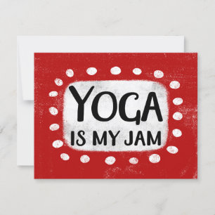 Yoga ist meine Jam Grußkarte Karte