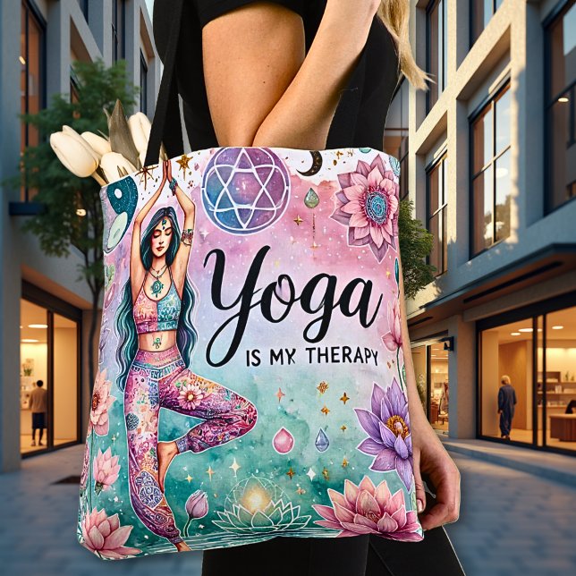 Yoga ist meine Therapie Tasche (Von Creator hochgeladen)