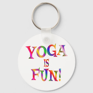 Yoga ist Spaß Schlüsselanhänger