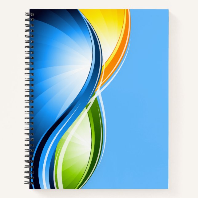 Yoga Journal: Wellness Spiral Notebook Notizbuch (Vorderseite)
