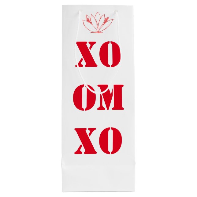 Yoga Joy Geschenktüte Für Weinflaschen (Rückseite)