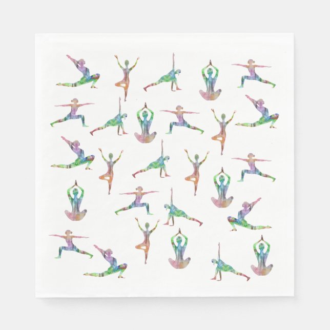 Yoga Joy Serviette (Vorderseite)