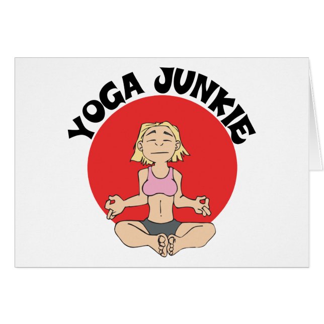 Yoga-Junkie-Geschenk (Vorderseite (Horizontal))