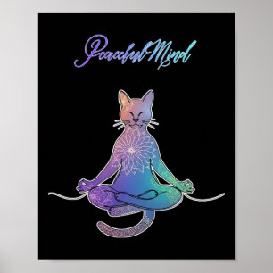 Yoga-Katze Poster