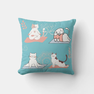 Yoga-Katzen Lotus Kissen