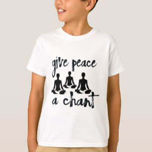 Yoga Kirtan Gesang Frieden Liebe Welt S für Männer T-Shirt