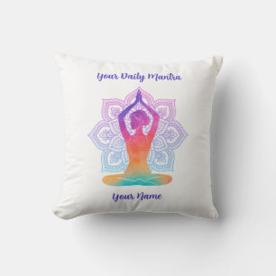 Yoga-Kissen mit Namen und Mantra nach Maß Kissen