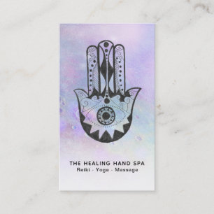 *~* Yoga - Krater von Moon Hamsa Hand Fatima Visitenkarte