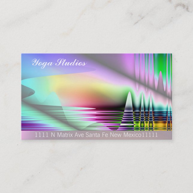 Yoga-Kunst-geistige Massage Reiki Visitenkarten Visitenkarte (Vorderseite)