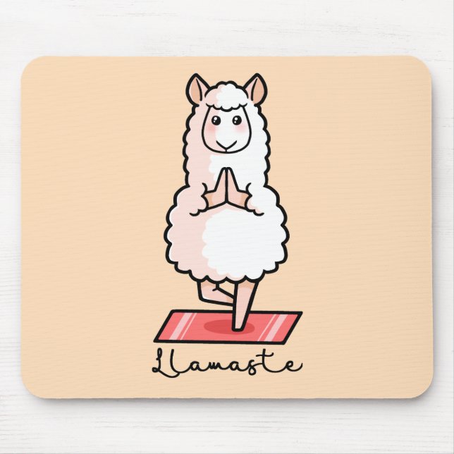 Yoga-Lama - Llamaste Mousepad (Vorne)