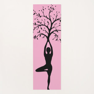 Yoga Lebensbaum Silhouette Matte