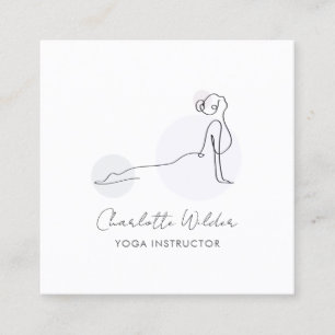 Yoga-Lehrer Cobra-Pose Visitenkarte