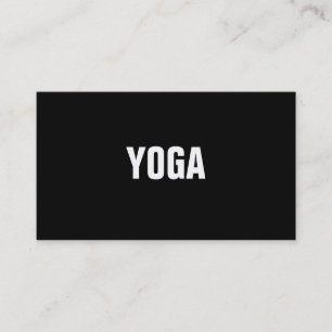 YOGA Lehrer-einfache u. schlichte Geschäfts-Karte Visitenkarte