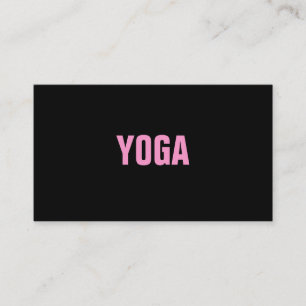 YOGA Lehrer-einfache u. schlichte Geschäfts-Karte Visitenkarte