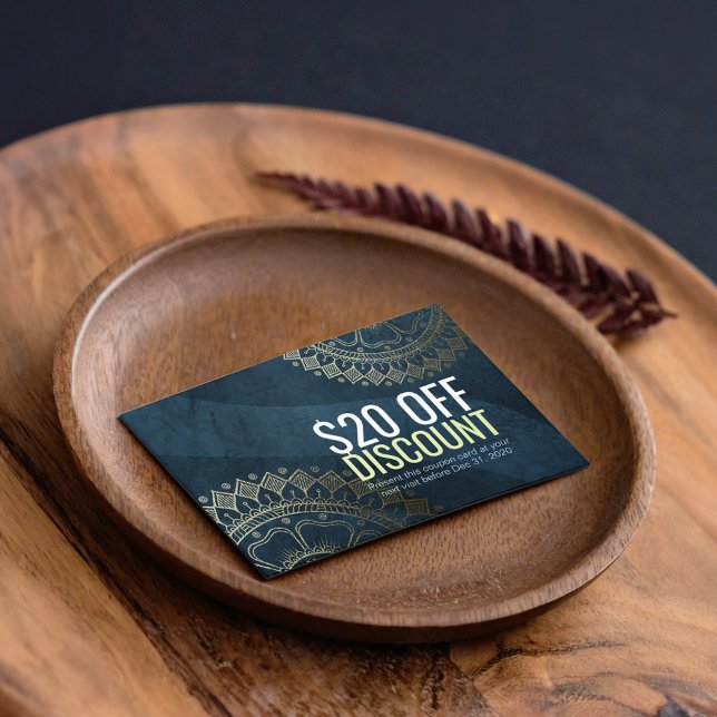 Yoga Lehrer Gold Mandala Rabatt Gutschein (Von Creator hochgeladen)