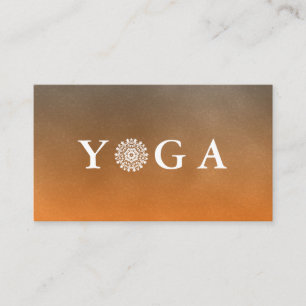 Yoga-Lehrer im Vintage-Stil Visitenkarte