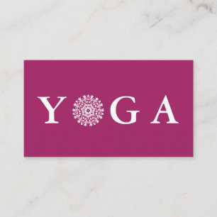 Yoga-Lehrer im Vintage-Stil Visitenkarte