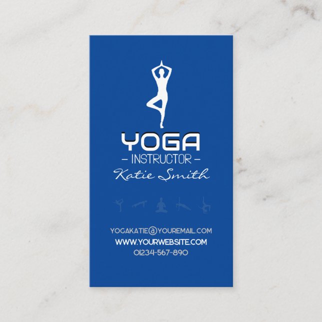 Yoga-Lehrer/Instrukteur - Visitenkarte (Vorderseite)
