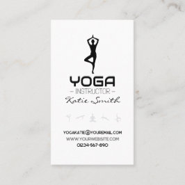 Yoga-Lehrer/Instrukteur - Visitenkarte