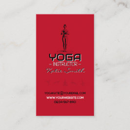 Yoga-Lehrer/Instruktor-Visitenkarte Visitenkarte
