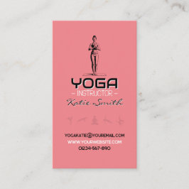 Yoga-Lehrer/Instruktor-Visitenkarte Visitenkarte