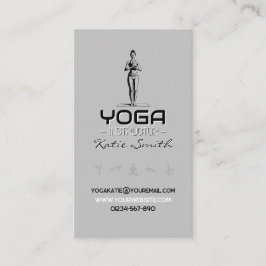 Yoga-Lehrer/Instruktor-Visitenkarte Visitenkarte