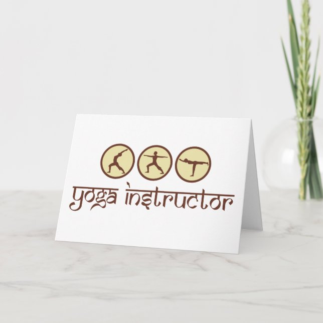 Yoga-Lehrer Karte (Vorderseite)
