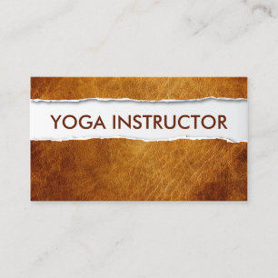 Yoga-Lehrer Kreativpapier gerippt Visitenkarte