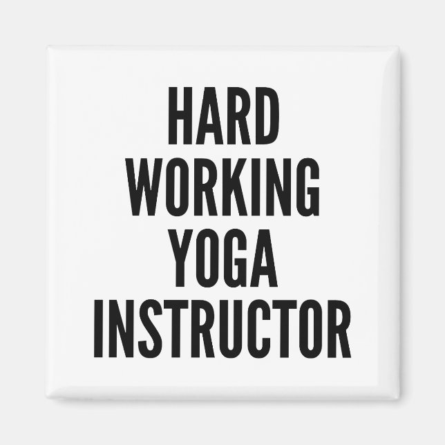 Yoga-Lehrer Magnet (Vorne)