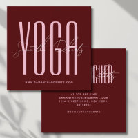 Yoga-Lehrer moderne Typografie Schrift rot