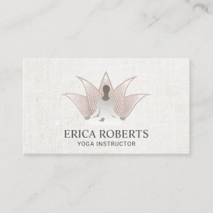 Yoga-Lehrer-Rosen-Goldlotos Reiki Wellness-Center Visitenkarte