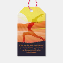 Yoga Lehrer Sun Salutation Halbmond Pose Zitate Geschenkanhänger