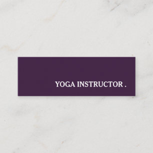 Yoga-Lehrer Trainer Mini Visitenkarte