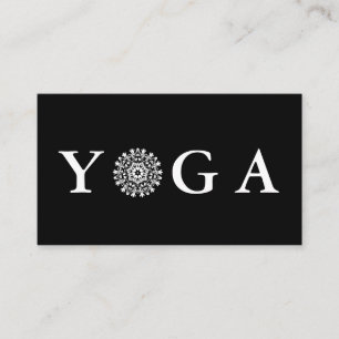Yoga-Lehrer-Vintage Art Visitenkarte