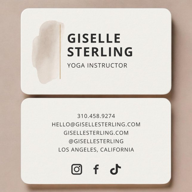 Yoga-Lehrer Visitenkarte (Von Creator hochgeladen)