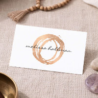 Yoga-Lehrer Visitenkarte Minimal Rose Gold