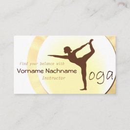 Yoga-Lehrer-Visitenkarte Visitenkarte