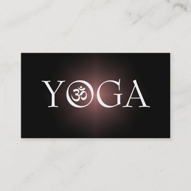 YOGA Lehrer-Visitenkarte Visitenkarte (Vorderseite)