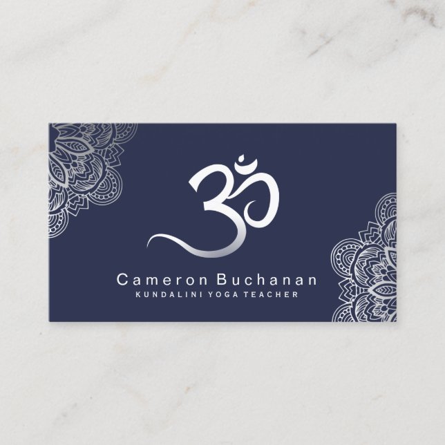 Yoga-Lehrer-Visitenkarten Visitenkarte (Vorderseite)