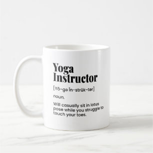 Yoga-Lehrer,Yoga-Lehrer,Yoga-Klasse Kaffeetasse