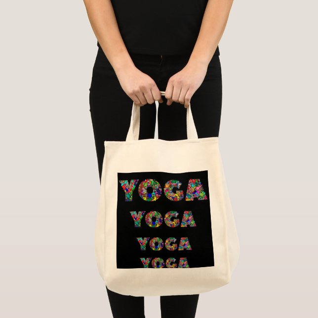 Yoga Leinwand Studio Tote Bag Tragetasche (Vorderseite (Produkt))