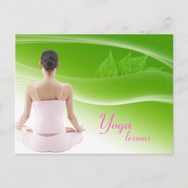 Yoga Lesson Postkarte (Vorderseite)