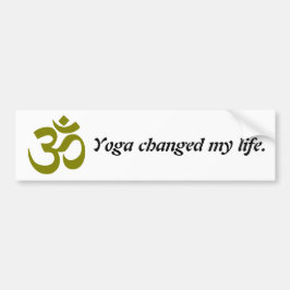 Yoga Life Change Quote Autoaufkleber