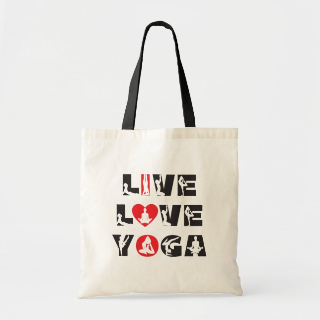 Yoga Live Liebe Tragetasche (Vorne)