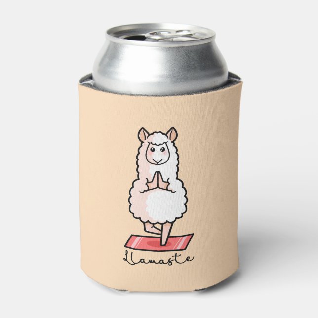 Yoga Llama - Llamaste Dosenkühler (Kanne Vorderseite)