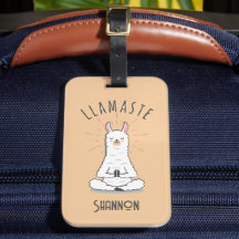 Yoga Llama - Llamaste Pub Monogramm Name