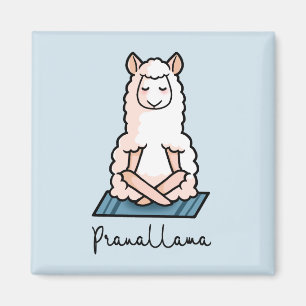 Yoga llama - Pranallama Magnet