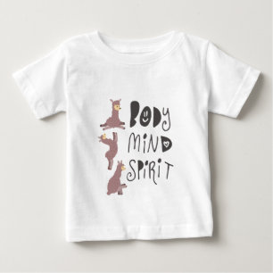 Yoga Llamas Baby T-shirt