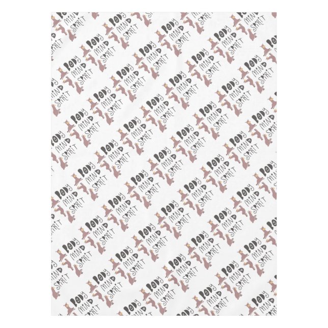 Yoga Llamas Tischdecke (Vorderseite)