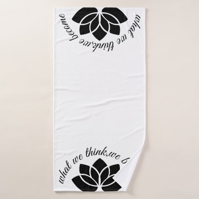 Yoga Lotus Badehandtuch (Badehandtuch)